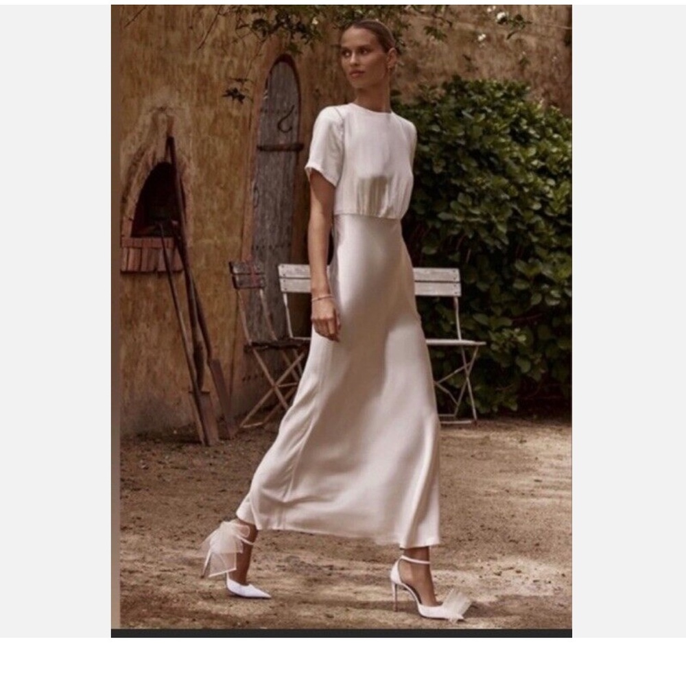 NWOT - DISSH Annabelle (US 10) Elegant Cream Maxi Dress